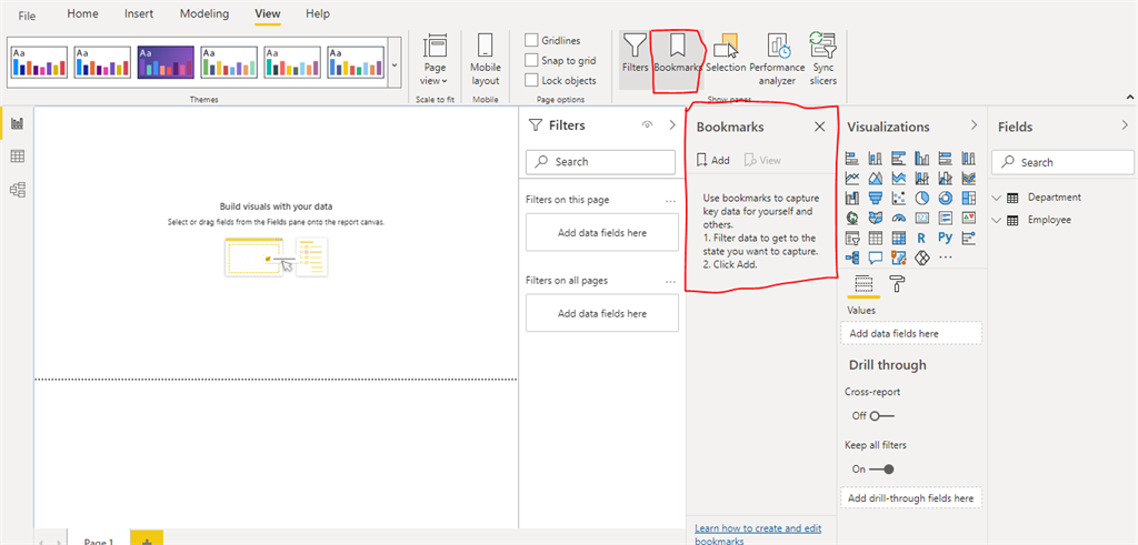 How To Add Button Using Bookmarks In Power BI